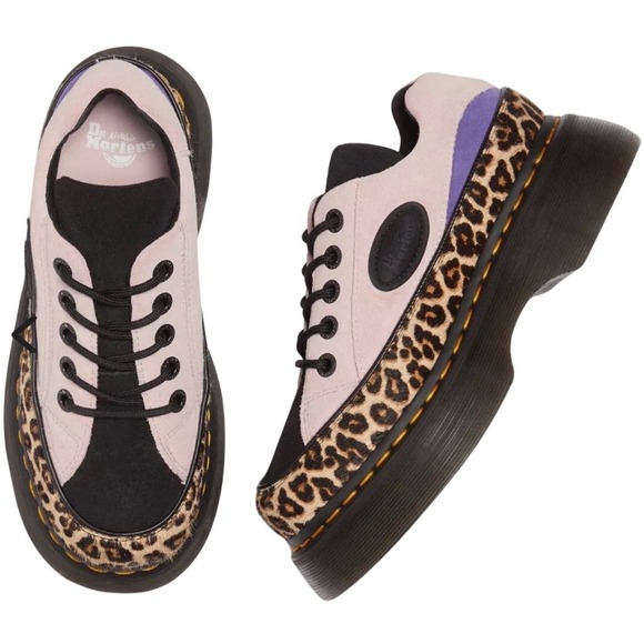 Dr. Martens Shoes - NWOB Dr.‎ Martens BUZZ5-Eye Leopard and Suede Shoes size 9 Chunky Platform Y2K